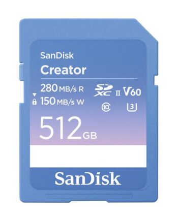 Sandisk Creator Flashhukommelseskort 512 Gb Sdxc Uhs-ii