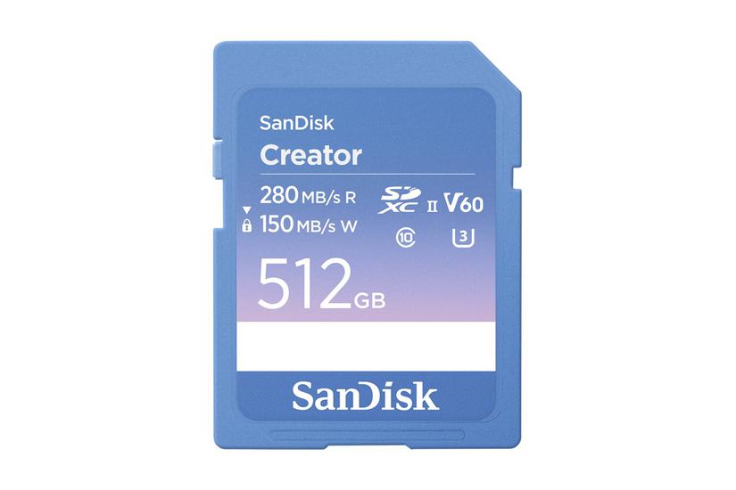 Sandisk Creator Flashhukommelseskort 512 Gb Sdxc Uhs-ii