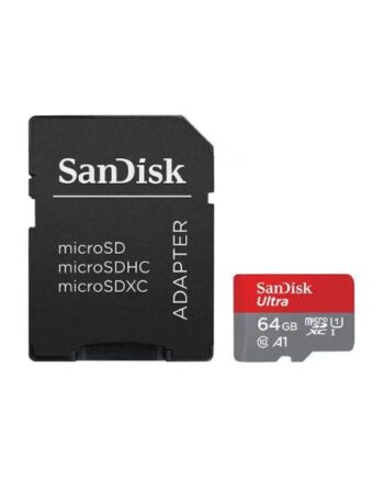 Sandisk Ultra Flashhukommelseskort 64 Gb Microsdxc Uhs-