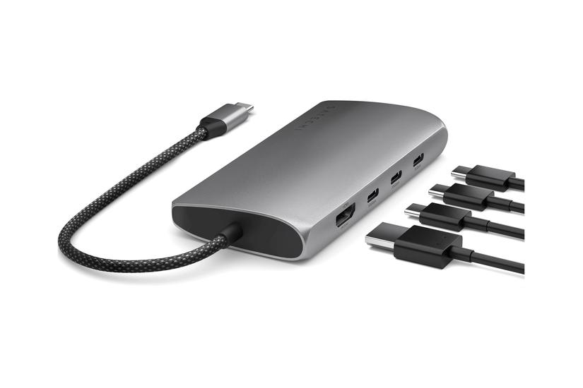 Satechi Dockingstation Usb- Usb4 Thunderbolt Thunderbolt Hdmi Usb- Thunderbolt Usb4 1gbe