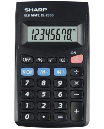 Sharp El-233s Regnemaskine Lomme Basis Sort