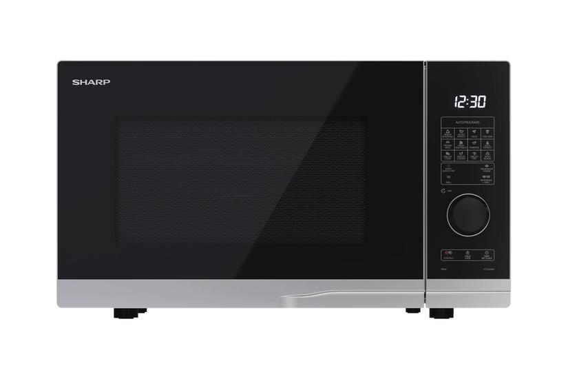 Sharp Premium Series Yc-pg254ae- Mikrobølgeovn Med Grill Fritstående Sølv