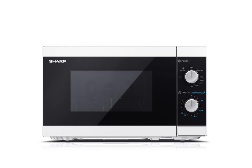 Sharp Yc-mg01e- Mikrobølgeovn Med Grill Fritstående Hvid Sort
