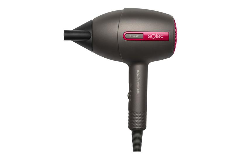 Solac Sh7087 Fast Ionic Dry 2000 Hårtørrer Grå Lyserød