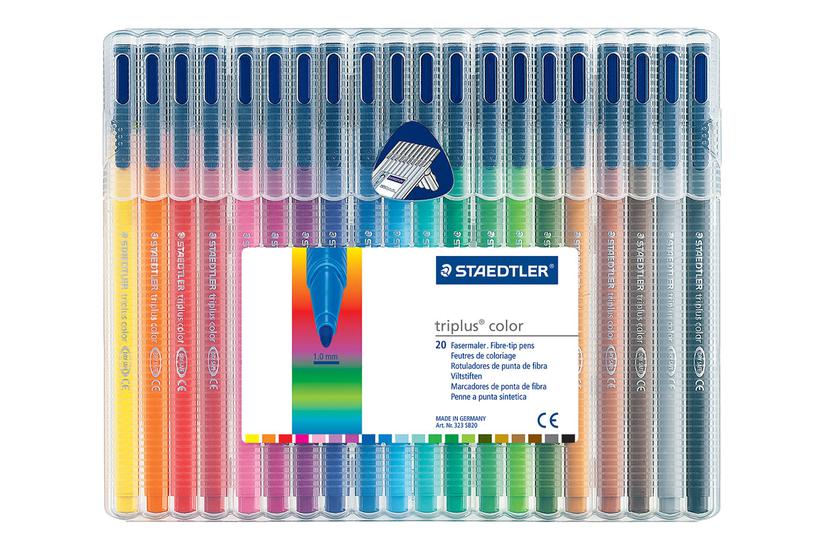 Staedtler Triplus Color Fiberspidspen Assorterede Farver Pakke Med 20