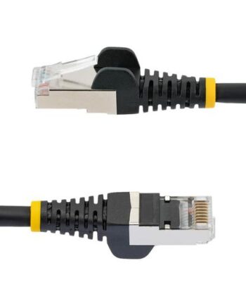 Startech Com 50cm Cat6a Ethernet Cable Black Low Smoke Zero Halogen  Lszh  10gbe 500mhz 100w Poe  Snagless Rj-45   Strain Reliefs   Ftp Network Patch Cord Patchkabel 50 Cm Sort