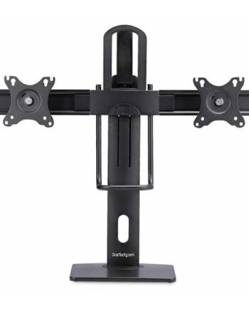 Startech Com Crossbar Dual Monitor Desk Stand  Double 27inch Screens Vesa Stativ For   Skærme Sort