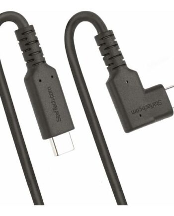 Startech Com 3ft  1m  Rugged Right Angle Usb-  Cable  Usb 10 Gbps  Usb   To   Data Transfer Cable  4k 60hz Dp Alt Mode  100w Power Delivery 90 Degree Usb-  Cable  Rusb31cc1mbr  Usb Type-  Kabel 24 Pin Usb-  Til 24 Pin Usb-