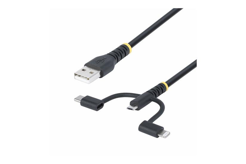 Startech Com 3ft Usb Multi Charging Cable Lightning Micro-usb Type- Usb-kabelkit