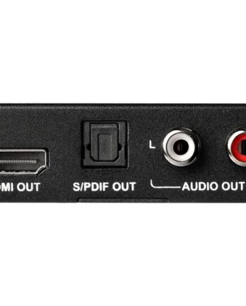 Startech Com Hdmi Audio Extractor 4k 60hz Hdmi Audio De-embedder Hdr Toslink Optical Audio Dual Rca Audio Hdmi Audio  Hd202a  Hdmi Audio Signal-udtræk