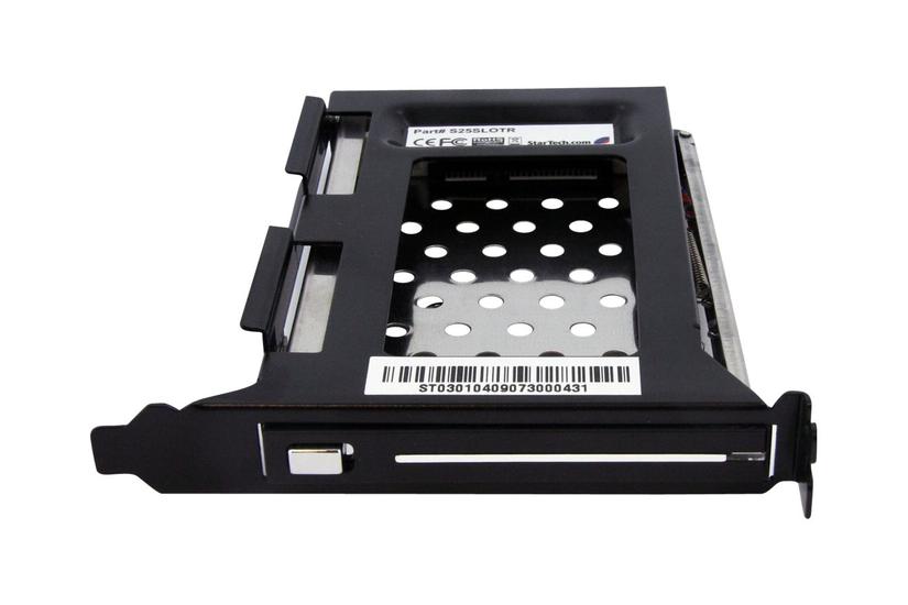 Startech Com 5in Sata Removable Hard Drive Bay For Pc Expansion Slot Storage Bay Adapter Black S25slotr Ramme