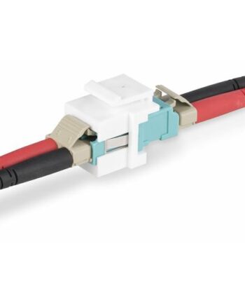Startech Com Lc To Lc Coupler  Lc Fiber Coupler  Lc Upc Keystone Jack  Fiber Optic Lc Keystone Coupler For Patch Panel Lc To Lc Duplex  Dmfkslclccoupler  Netværkskobling Hvid