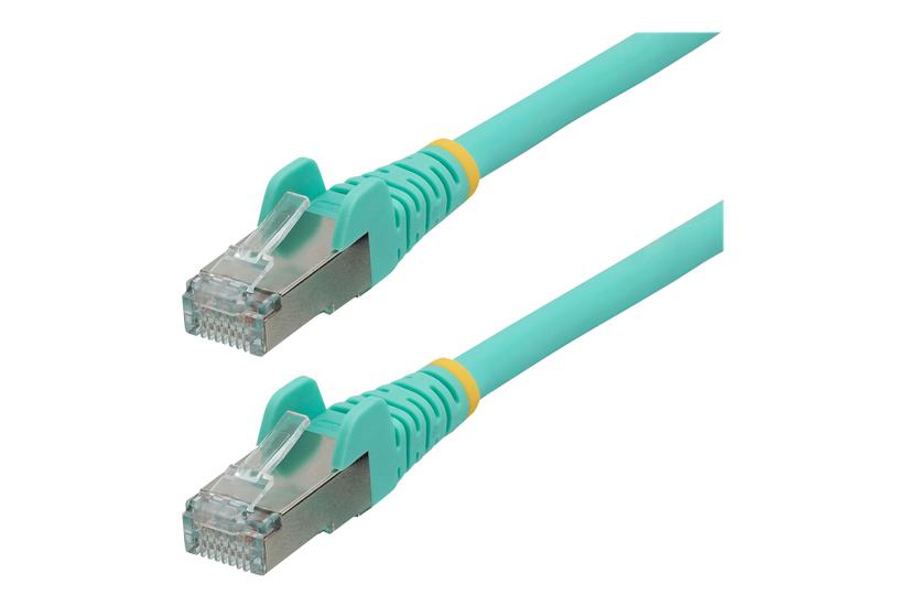 Startech Com 3m Cat6a Ethernet Cable Aqua Low Smoke Zero Halogen Lszh 10gbe 500mhz 100w Poe Snagless Rj-45 Strain Reliefs Ftp Network Patch Cord Patchkabel Akvamarin