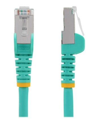 Startech Com 2m Cat6a Ethernet Cable Aqua Low Smoke Zero Halogen  Lszh  10gbe 500mhz 100w Poe  Snagless Rj-45   Strain Reliefs   Ftp Network Patch Cord Patchkabel     Akvamarin