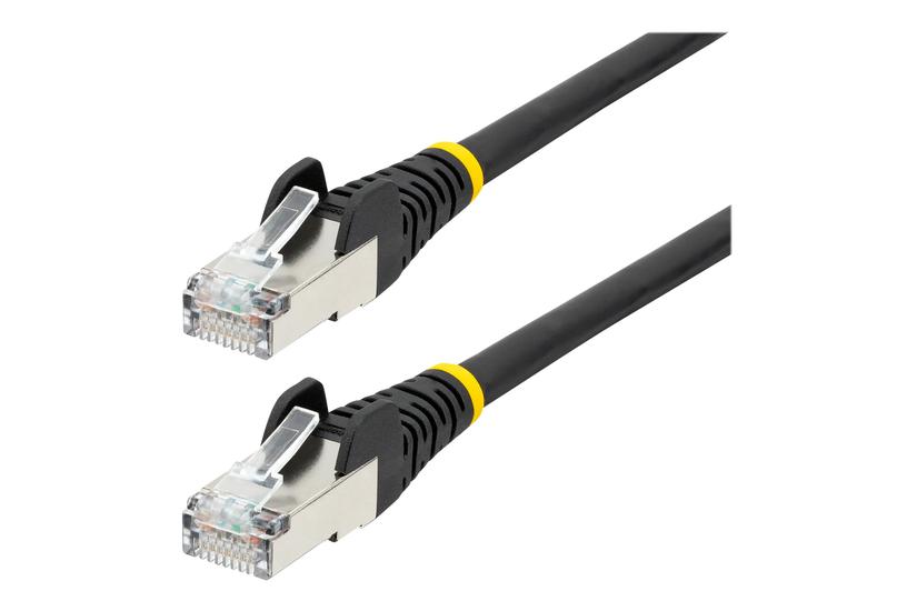 Startech Com 3m Cat6a Ethernet Cable Black Low Smoke Zero Halogen Lszh 10gbe 500mhz 100w Poe Snagless Rj-45 Strain Reliefs Ftp Network Patch Cord Patchkabel Sort