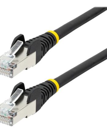 Startech Com 5m Cat6a Ethernet Cable Black Low Smoke Zero Halogen  Lszh  10gbe 500mhz 100w Poe  Snagless Rj-45   Strain Reliefs   Ftp Network Patch Cord Patchkabel     Sort