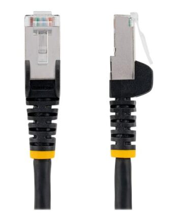 Startech Com 1m Cat6a Ethernet Cable Black Low Smoke Zero Halogen  Lszh  10gbe 500mhz 100w Poe  Snagless Rj-45   Strain Reliefs   Ftp Network Patch Cord Patchkabel     Sort