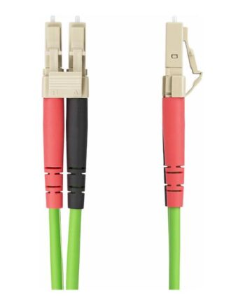 Startech Com 7m  22ft  Lc To Lc  Upc  Om5 Multimode Fiber Optic Cable  50 125µm Duplex Lommf Zipcord  Vcsel  40g 100g  Bend Insensitive  Low Insertion Loss  Lszh Fiber Patch Cord Patchkabel          Grøn