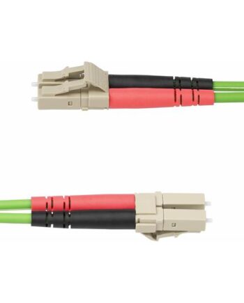Startech Com 3m  10ft  Lc To Lc  Upc  Om5 Multimode Fiber Optic Cable  50 125µm Duplex Lommf Zipcord  Vcsel  40g 100g  Bend Insensitive  Low Insertion Loss  Lszh Fiber Patch Cord Patchkabel          Grøn