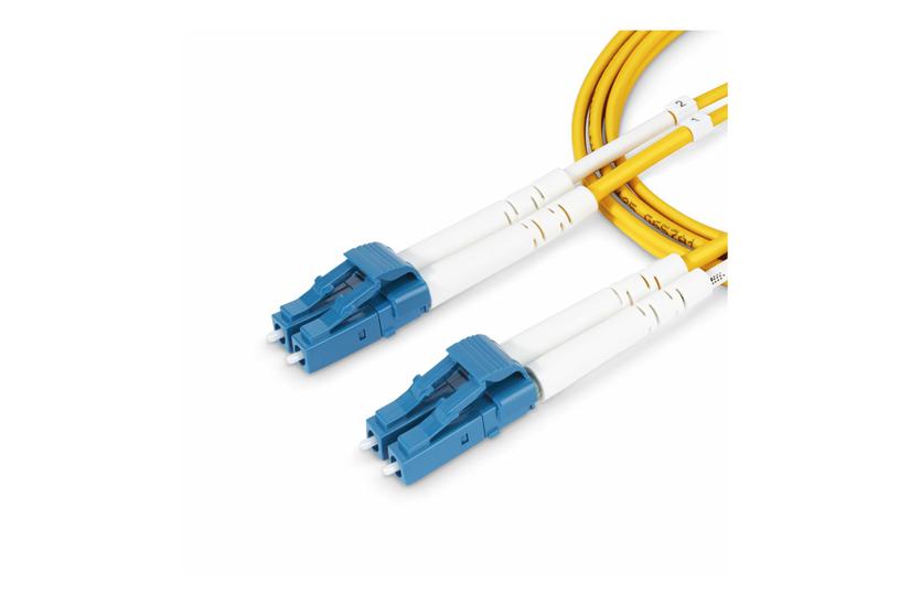 Startech Com 10m 32 8ft Lc To Lc Upc Os2 Single Mode Duplex Fiber Optic Cable 125µm Laser Optimized 10g Bend Insensitive Low Insertion Loss Lszh Fiber Patch Cord Smdos2lclc10m Patchkabel 10 Gul