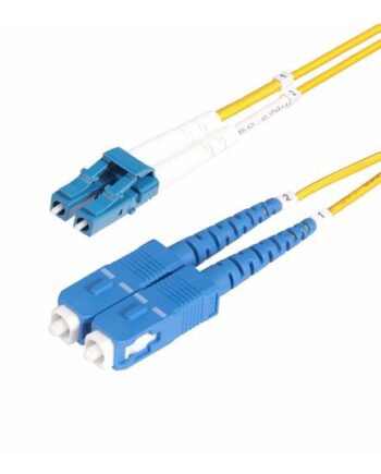 Startech Com 25m  82ft  Lc To Sc  Upc  Os2 Single Mode Duplex Fiber Optic Cable    125µm  Laser Optimized  10g  Bend Insensitive  Low Insertion Loss Lszh Fiber Patch Cord  Smlcsc-os2-25m  Patchkabel 25    Gul