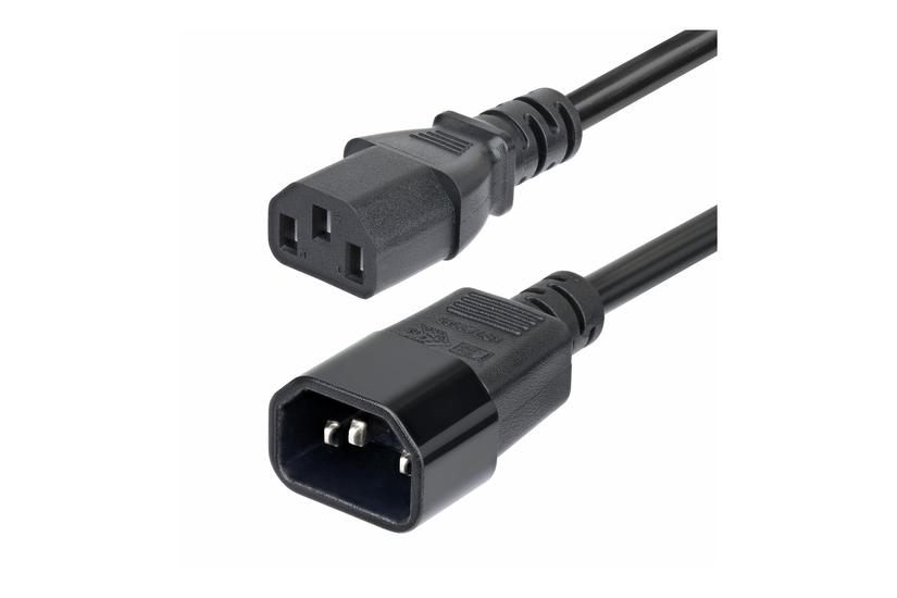 Startech Com 5m Power Extension Cord C14 To C13 15a 250v Kema-keur Forlængerkabel Til Strøm Iec 60320 C14 Til Power Iec 60320 C13