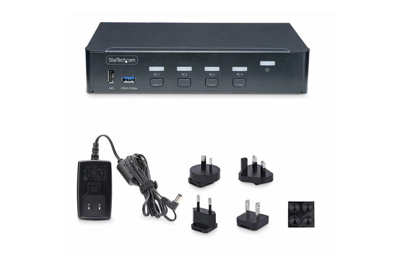 Startech Com -port Displayport Kvm Switch 4k 60hz Taa Compliant Kvm Audio Usb Switch Porte Taa-kompatibel
