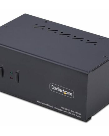 Startech Com  -port Dual-monitor Displayport En Hdmi Kvm Switch  4k 60hz Kvm   Audio   Usb Switch   Porte Taa-kompatibel