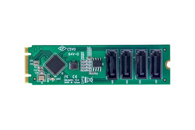 Startech Com -port To Sata Adapter Card Pcie To Sata Hdd Ssd Expansion Card Asm1064 Chipset Nvme To 4x Hdd Ssd For Windows Macos Linux Interfaceadapter Sata Card
