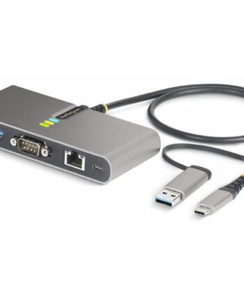 Startech Com  -port Usb-  Usb-  Hub With Gbe And Rs232 Serial  2x Usb-  Hub   Porte