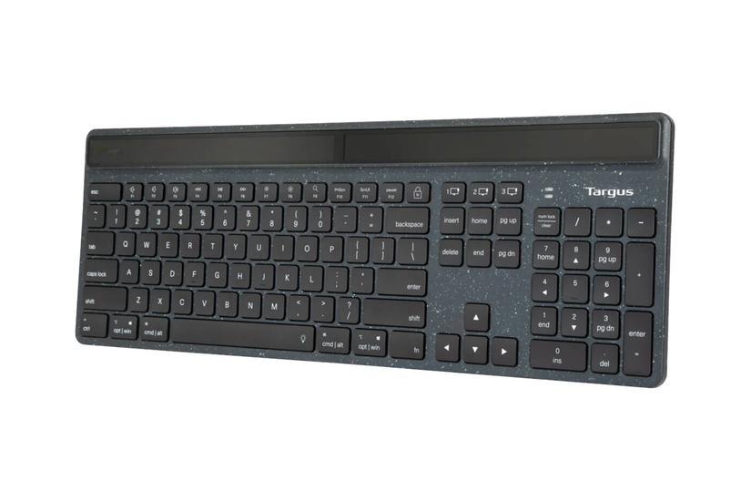 Targus Ecosmart Tastatur Bæredygtig Energihøst Qwerty Uk Sort Indgangsudstyr