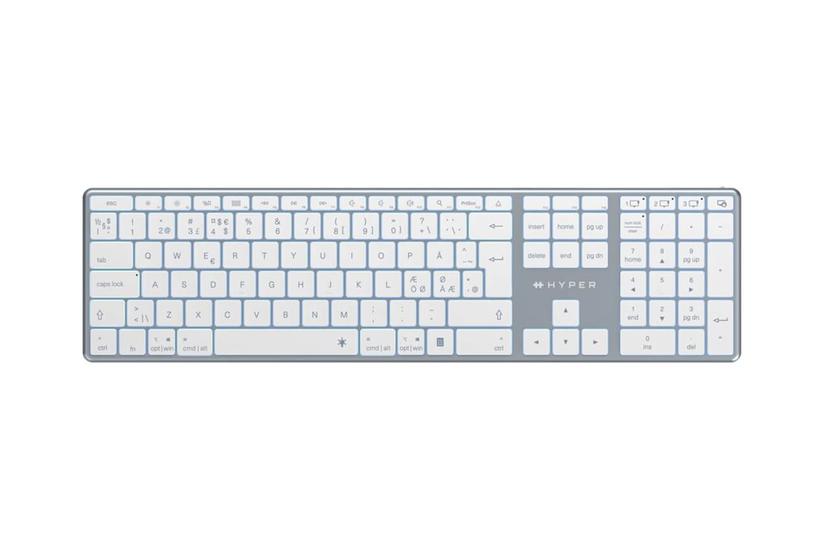 Targus Hyperspace Tastatur Full Size Qwerty Nordisk Space Grey Indgangsudstyr