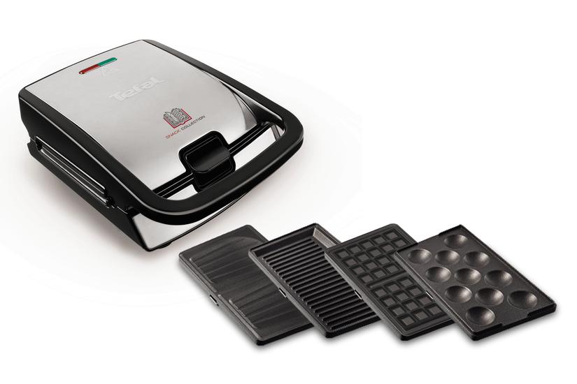 Tefal Sw854d Sandwichtoaster 700 Sort Rustfrit Stål