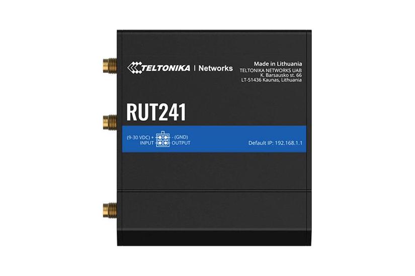 Teltonika Rut241 Trådløs Router Wwan Wi-fi 2g 3g 4g Din Monterbar På Skinne