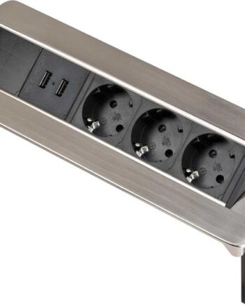 Tischsteckdosenleiste Brennenstuhl Indesk Power 3fach 2xusb