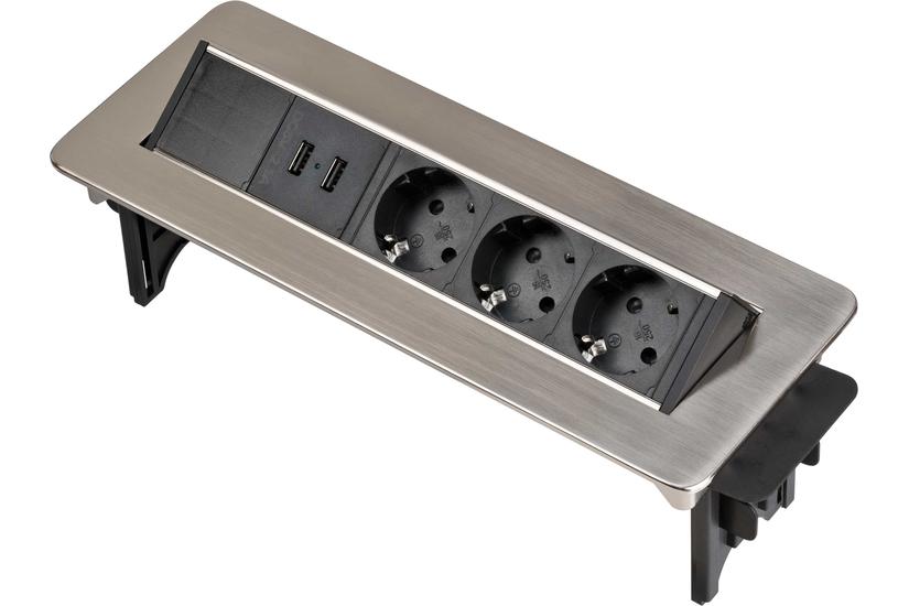Tischsteckdosenleiste Brennenstuhl Indesk Power 3fach 2xusb