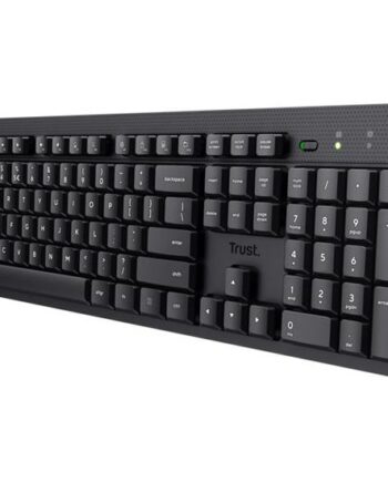 Trust Ody Ii Tastatur Stille 100  Full Size Qwerty Nordisk Sort Indgangsudstyr