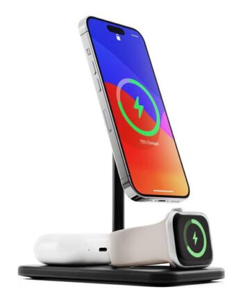 Twelve South Hirise   Deluxe Trådløs Opladningsstander   Ac-strømadapter 15 Watt Mfi Certified