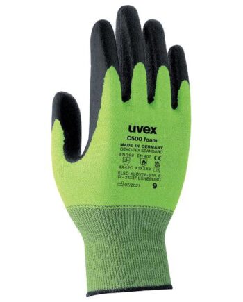 Uvex C500 Foam Sort  Grøn Polyethylen  Viskose  Polyamid  Glasfiber   Stk