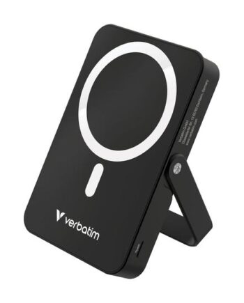 Verbatim Charge     Go Trådløs Power Bank Magnetisk  Med Stativ Li-pol 24 Pin Usb-  20 Watt