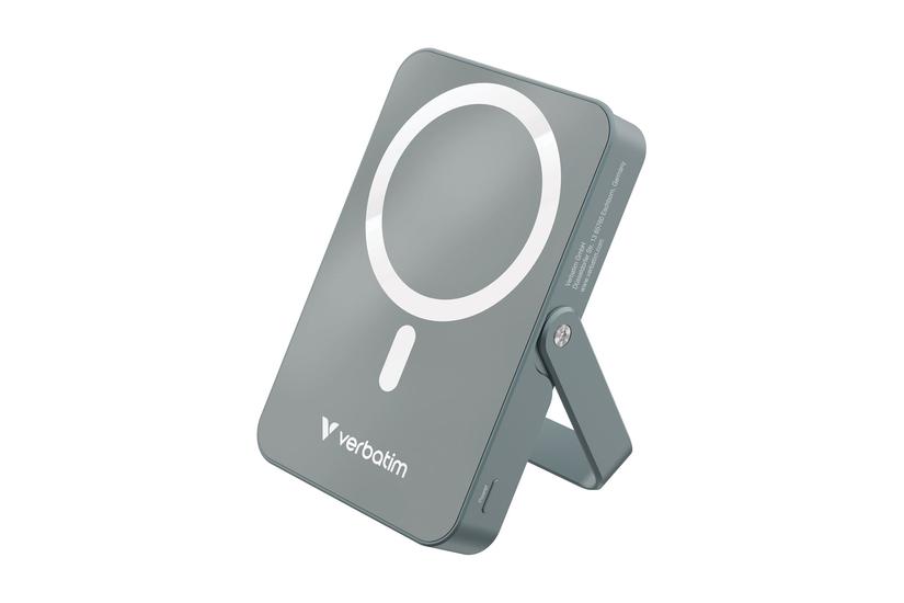 Verbatim Charge Go Trådløs Power Bank Magnetisk Med Stativ Li-pol 24 Pin Usb- 20 Watt