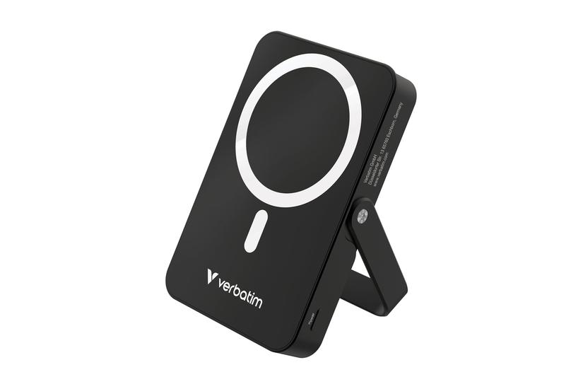 Verbatim Charge Go Trådløs Power Bank Magnetisk Med Stativ Li-pol 24 Pin Usb- 20 Watt