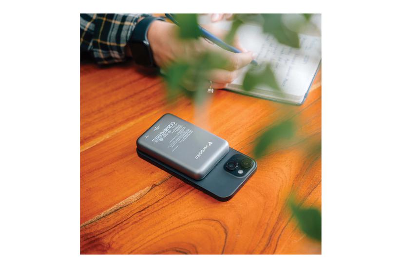 Verbatim Charge Go Trådløs Power Bank Magnetisk Montering Li-pol 24 Pin Usb- 20 Watt