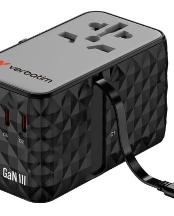Verbatim Charge     Travel Strømforsyningsadapter Gan Iii  Universel 24 Pin Usb-   Usb 85 Watt
