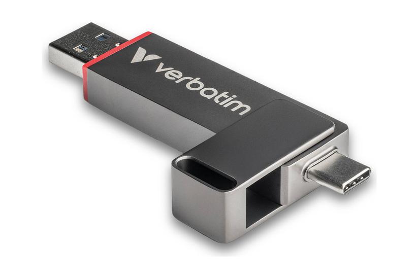 Verbatim Dual Quickstick Usb Flashdrive 128 Gb