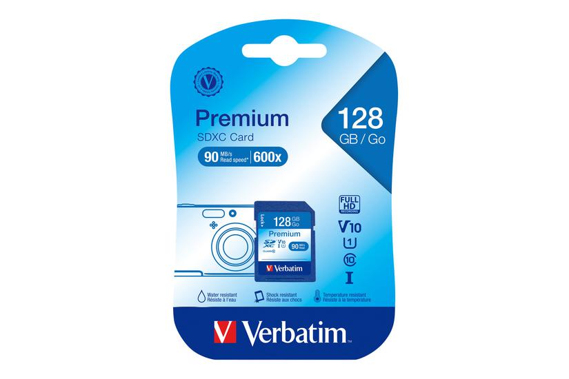 Verbatim Premium Flashhukommelseskort 128 Gb Sdxc Uhs-