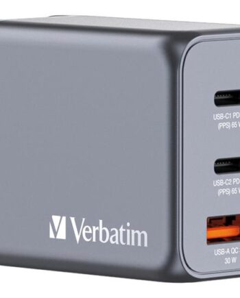 Verbatim Strømforsyningsadapter Gan 65 Watt