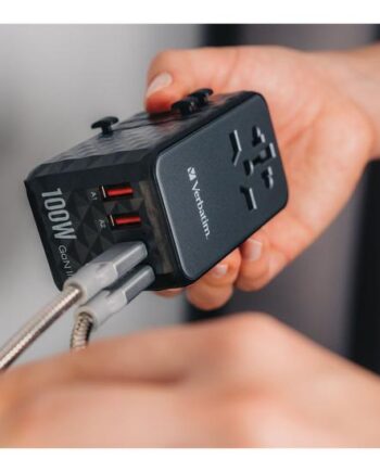 Verbatim Uta-06 Strømforsyningsadapter Gan Iii  Universel     Usb      Usb-  100 Watt