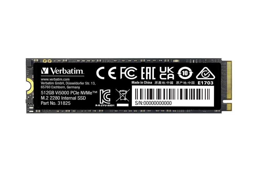Verbatim Vi5000 512 Gb Ssd Pci Express X4 Card