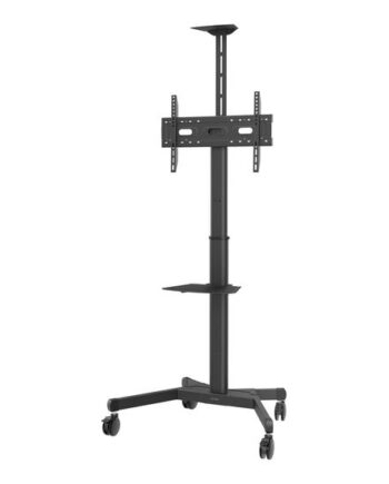 Vision  -series Vfm-f21 Vogn Med Hjul For Fladt Panel Videokonferencesystem Højdejusterbar  Maks  50 Kg Sort